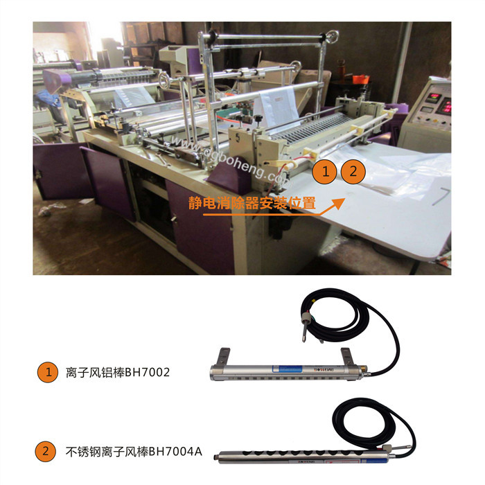 平口制袋機靜電消除